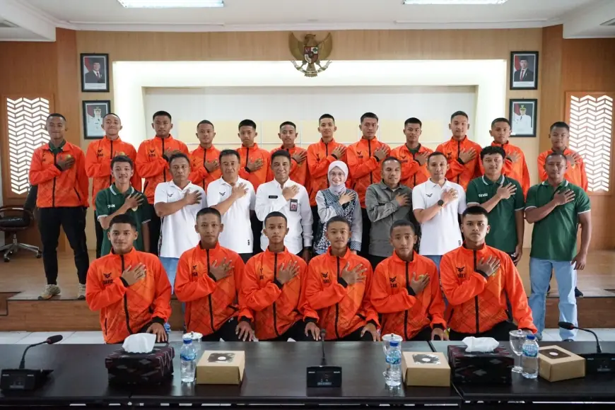 Mbak Wali Beri Arahan dan Motivasi, SSB Wira Yudha Siap Berlaga di 16 Besar Turnamen Piala Menpora U-15