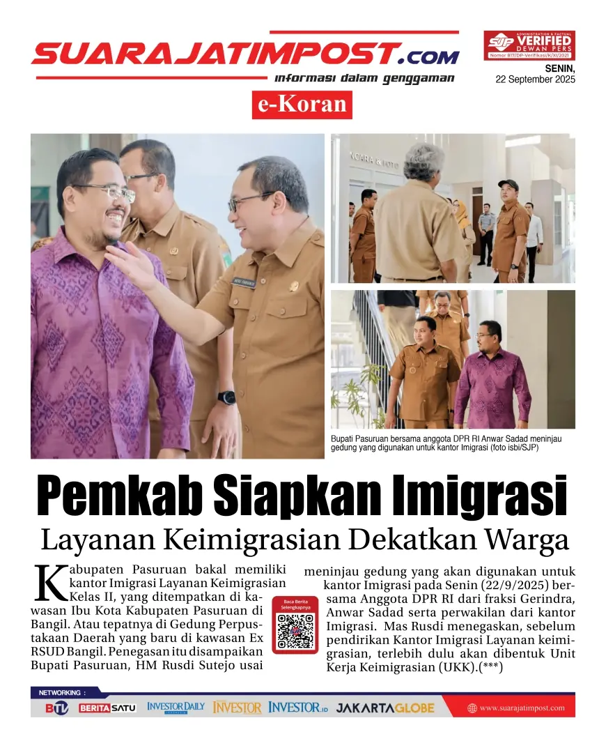 eKoran, Edisi Senin, 22 September 2025