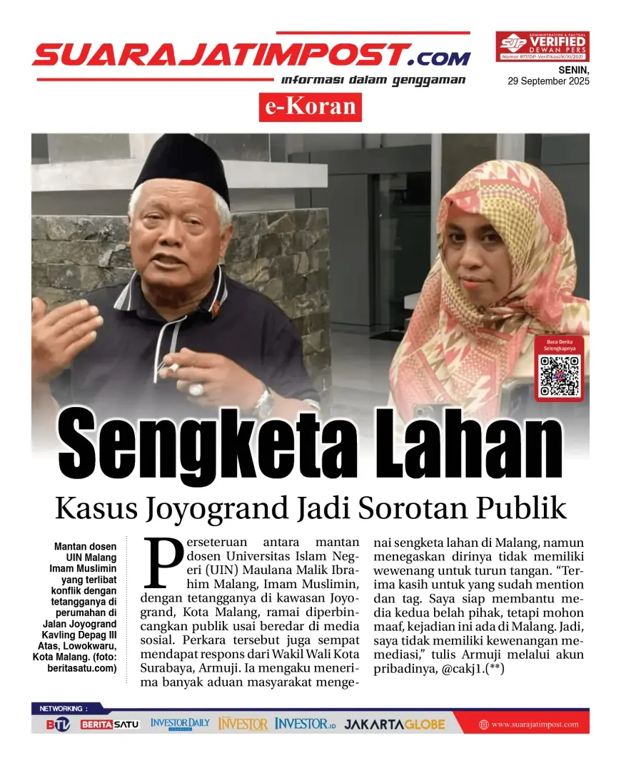 eKoran, Edisi Senin, 29 September 2025