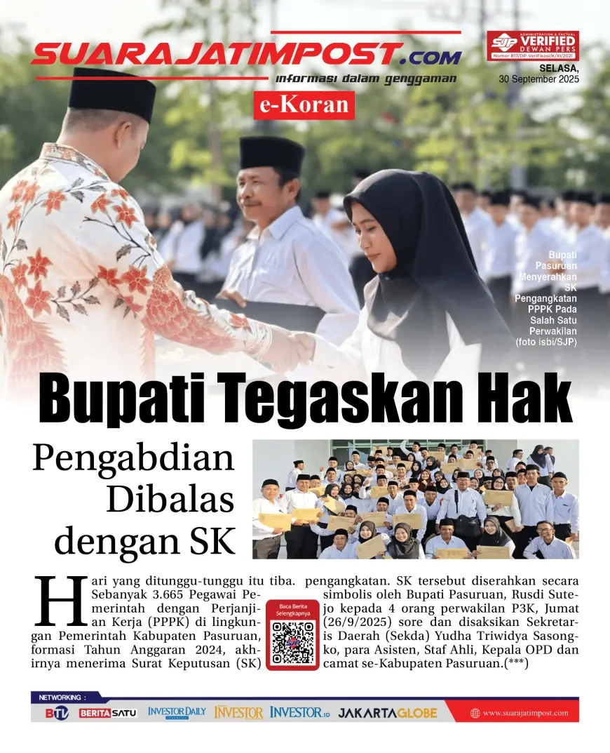eKoran, Edisi Selasa, 30 September 2025