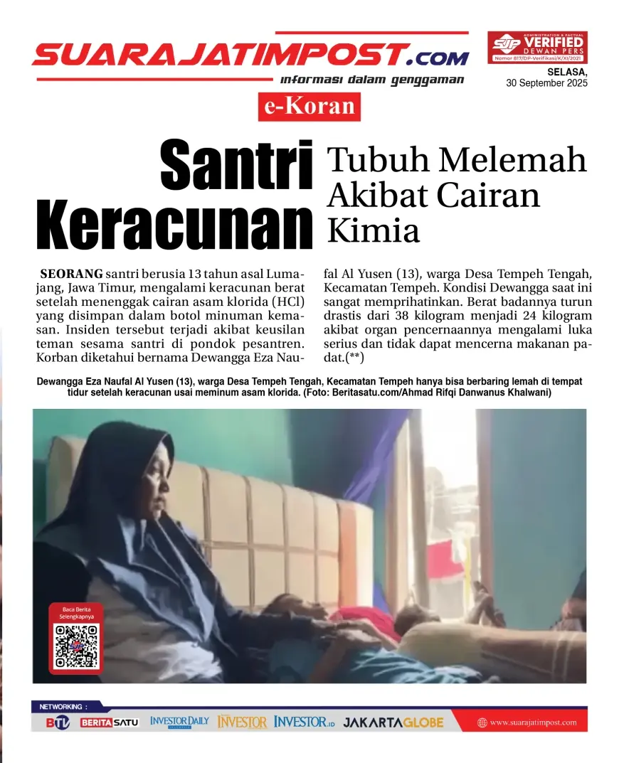 eKoran, Edisi Selasa, 30 September 2025