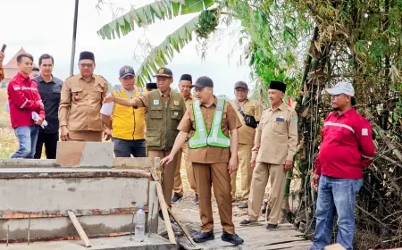 Progres Jembatan Karangjati Lampaui Target, Bupati Pasuruan Harap Proyek Selesai Tepat Waktu