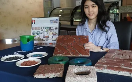 Kreativitas Anak Muda Surabaya Sulap Plastik Bekas Jadi Produk Interior Ramah Lingkungan