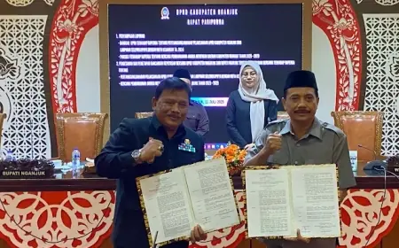 Dok! DPRD dan Pemkab Nganjuk Sahkan Dua Raperda dalam Rapat Paripurna