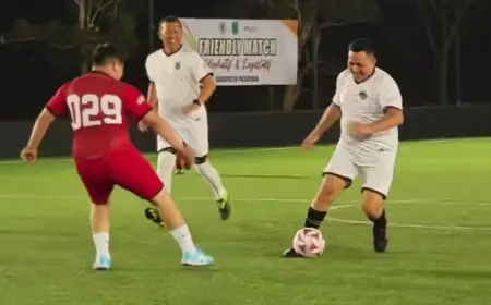 Pererat Seduluran Serta Komunikasi, Legislatif dan Eksekutif di Pasuruan Main Bola Bareng