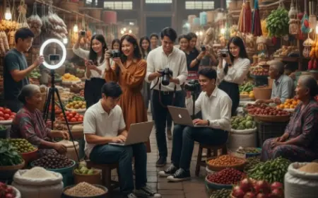 Pasar Tradisional Jadi Spot Estetik Favorit Konten Kreator