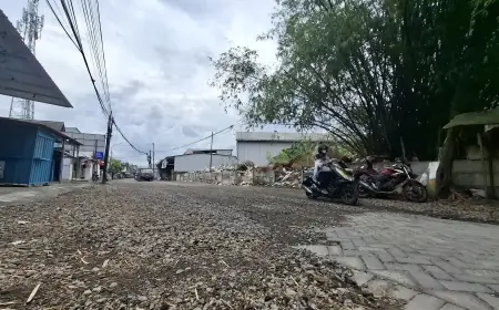 Proyek Pelebaran Jalan Rp1,5 Miliar di Manyar Gresik Mandek, DPRD Desak Kontraktor Segera Tuntaskan Pekerjaan