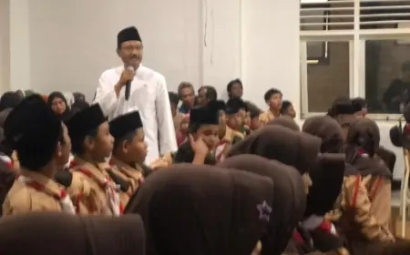 Antusiasme Siswa Sambut Mensos di Sekolah Rakyat Mojokerto dengan Selawat dan Tarian Daerah
