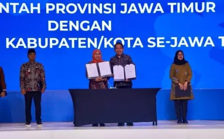 Wujudkan Pembangunan Jawa Timur, Bupati Fawait Teken Nota Restorative Justice di Surabaya
