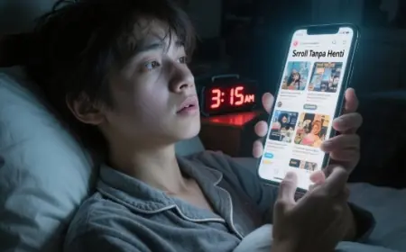 Scroll Tanpa Henti: Ketika Waktu Tidur Generasi Muda Dicuri oleh Layar