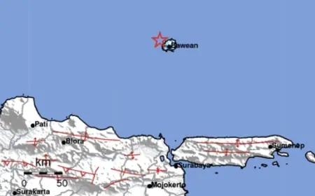Pulau Bawean Diguncang Gempa Bumi 4,3 SR, BPBD: Tak Ada Laporan Kerusakan