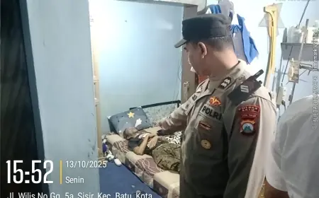 Warga Sisir Kota Batu Ditemukan Tewas Gantung Diri di Rumahnya