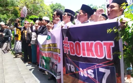 Aliansi Santri dan Alumni Pondok Pesantren di Bondowoso Serukan Boikot Trans7
