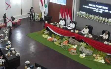 Semangat “Mbatu Sae Sedoyo Sae” Menggema di Rapat Paripurna DPRD Kota Batu