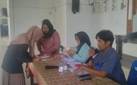 Selain Bagikan Insentif Honorarium Guru Ngaji, Camat Jenggawah Jember Sosialisasikan Program UHC