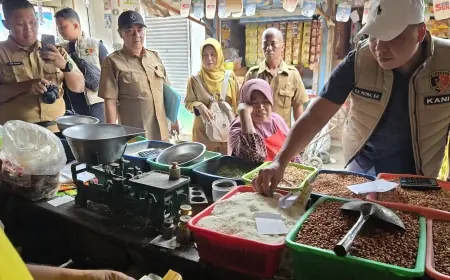 Sidak Pasar, Satgas Pangan Tidak Menemukan Beras Dijual Melebihi HET