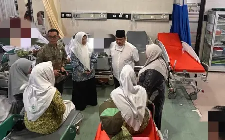 Sekda Kabupaten Malang Tinjau Pasien MTs Al Khalifah di RSUD Kanjuruhan