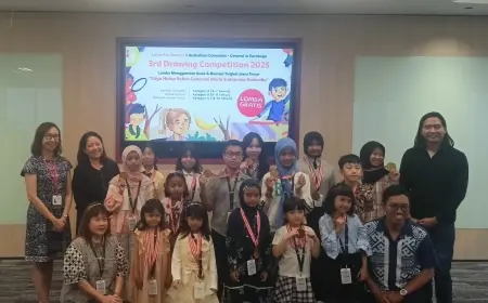 Lotus Art Courses dan Konjen Australia di Surabaya Gelar Kompetisi Menggambar Anak se-Jatim, Angkat Tema Gaya Hidup Sehat