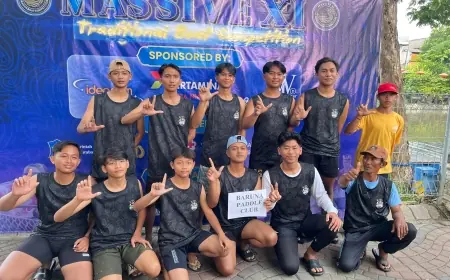 Support Ipda Purnomo bagi Atlet Dayung Lamongan agar Berprestasi di Ajang Nasional