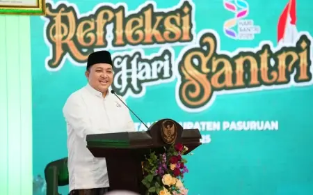 Resepsi Hari Santri Nasional, Bupati Pasuruan Ajak Pemuda Jaga Ukhuwah Islamiah dan Apresiasi Keluarga Pejuang
