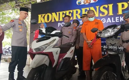 Pecatan Polisi Ditangkap Usai Membegal Motor Pelajar