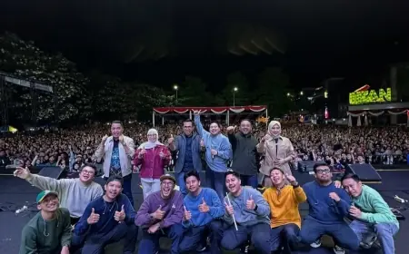 Ribuan Warga Padati Konser Harmoni Musik Kota Batu, Guyon Waton Bikin Penonton Klebus dalam Euforia