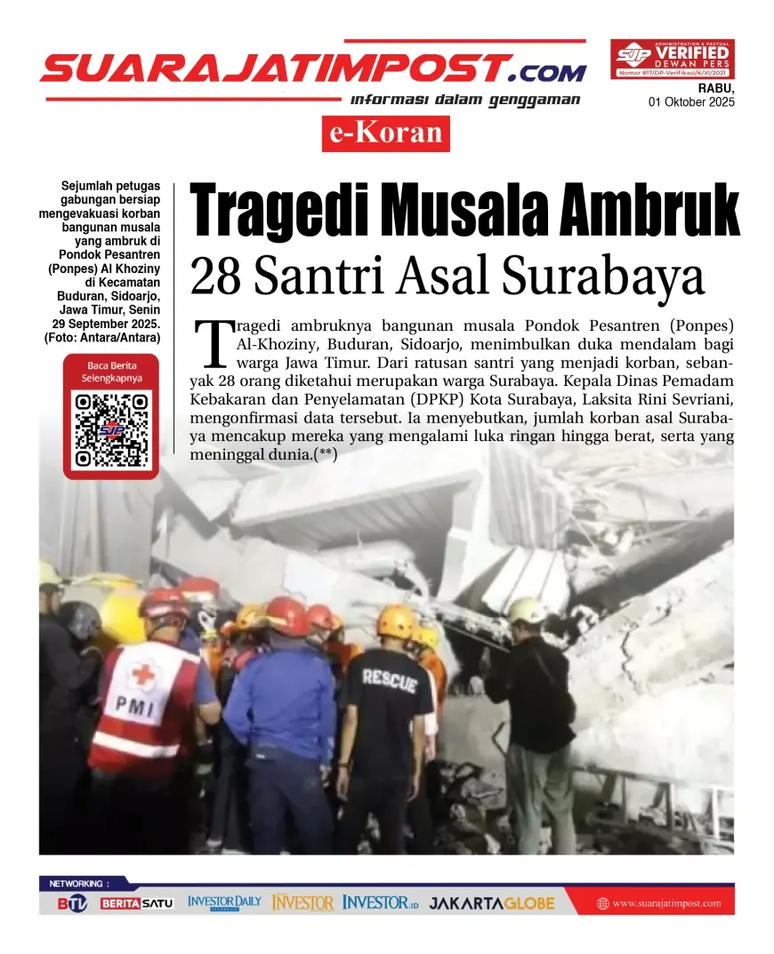 eKoran, Edisi Rabu, 01 Oktober 2025