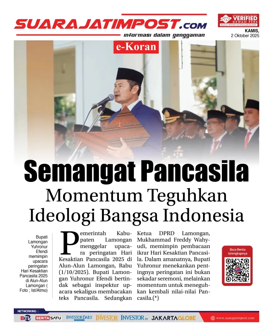 eKoran, Edisi Kamis, 02 Oktober 2025