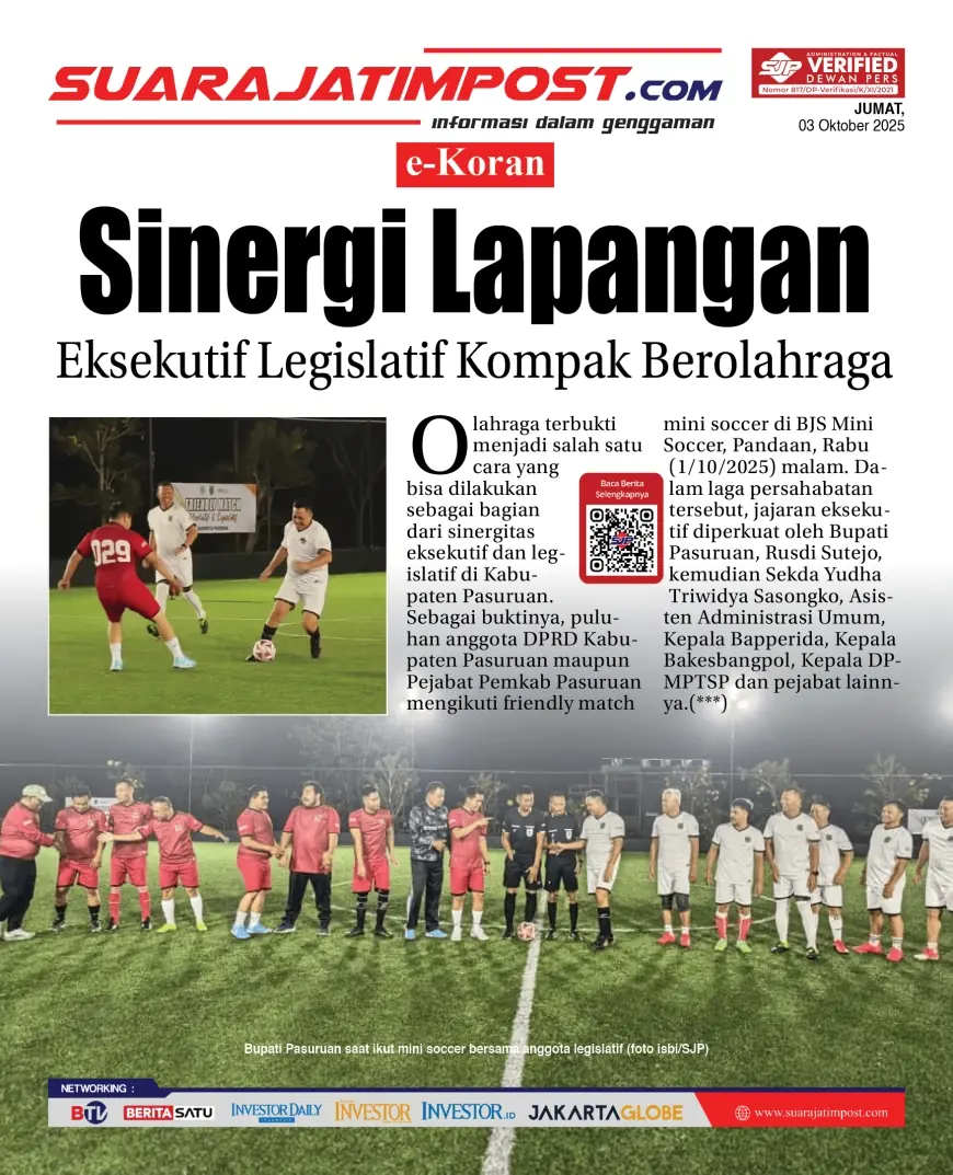 eKoran, Edisi Jumat, 03 Oktober 2025