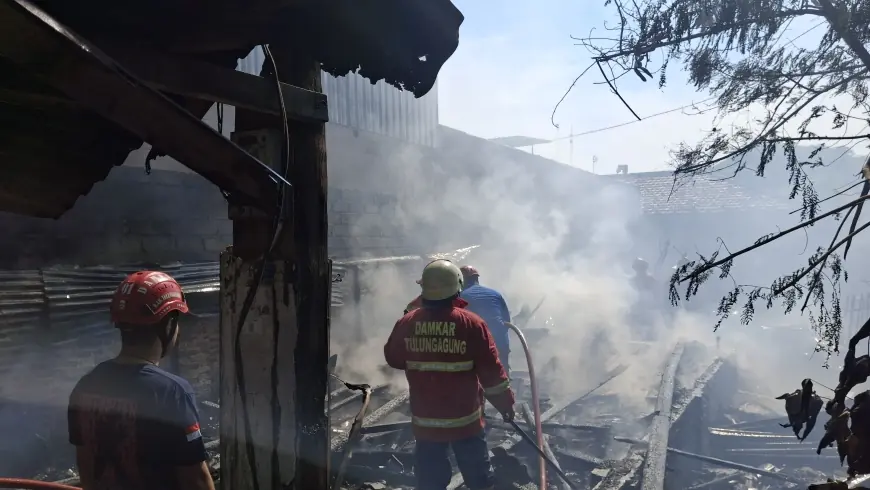 Rumah Warga di Tulungagung Ludes Terbakar, Kerugian Ditaksir Rp100 Juta