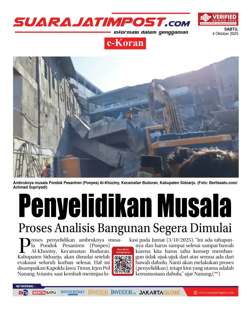 eKoran, Edisi Sabtu, 04 Oktober 2025