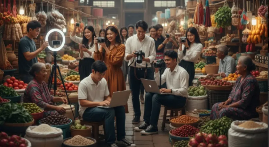 Pasar Tradisional Jadi Spot Estetik Favorit Konten Kreator