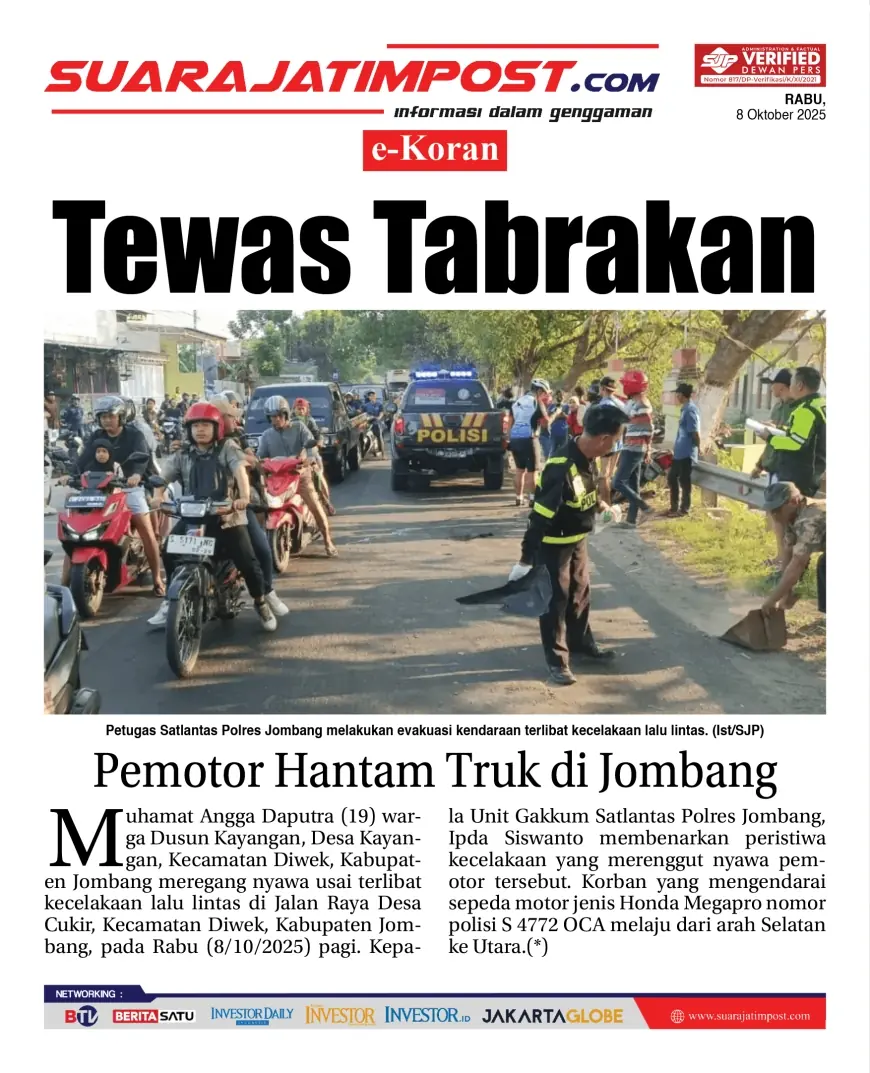 eKoran, Edisi Rabu, 08 Oktober 2025