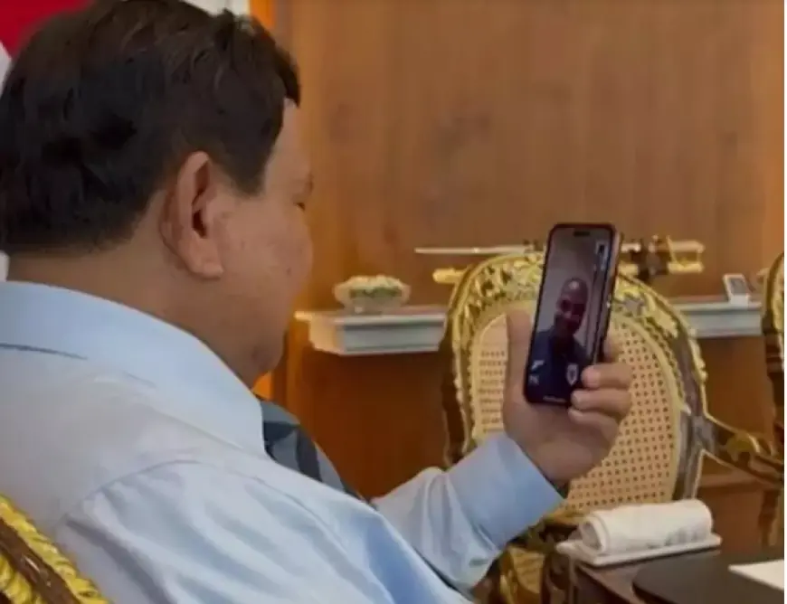 Video Call dengan Kluivert, Prabowo Beri Semangat Timnas Indonesia