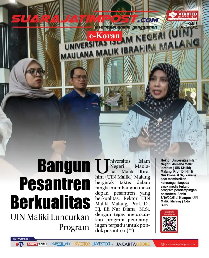 eKoran, Edisi Kamis, 09 Oktober 2025