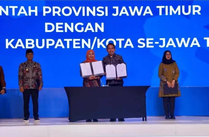 Wujudkan Pembangunan Jawa Timur, Bupati Fawait Teken Nota Restorative Justice di Surabaya
