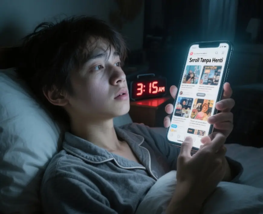 Scroll Tanpa Henti: Ketika Waktu Tidur Generasi Muda Dicuri oleh Layar