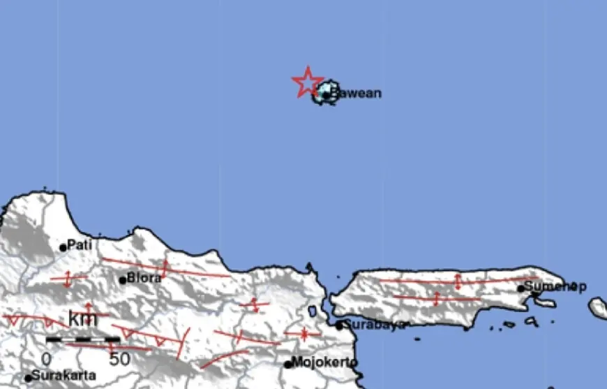 Pulau Bawean Diguncang Gempa Bumi 4,3 SR, BPBD: Tak Ada Laporan Kerusakan