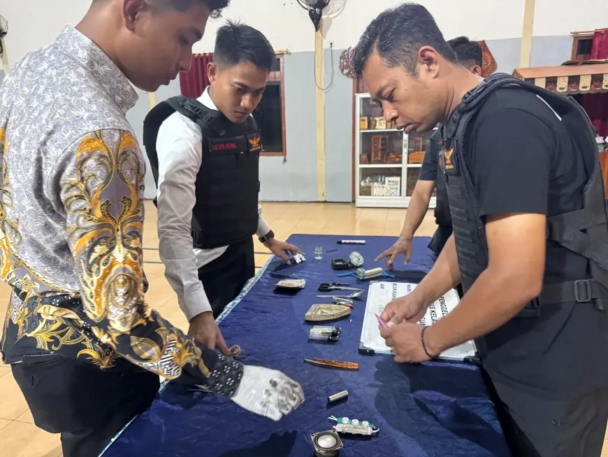 Razia Gabungan di Lapas Tulungagung, Petugas Temukan Barang Terlarang di Kamar Warga Binaan