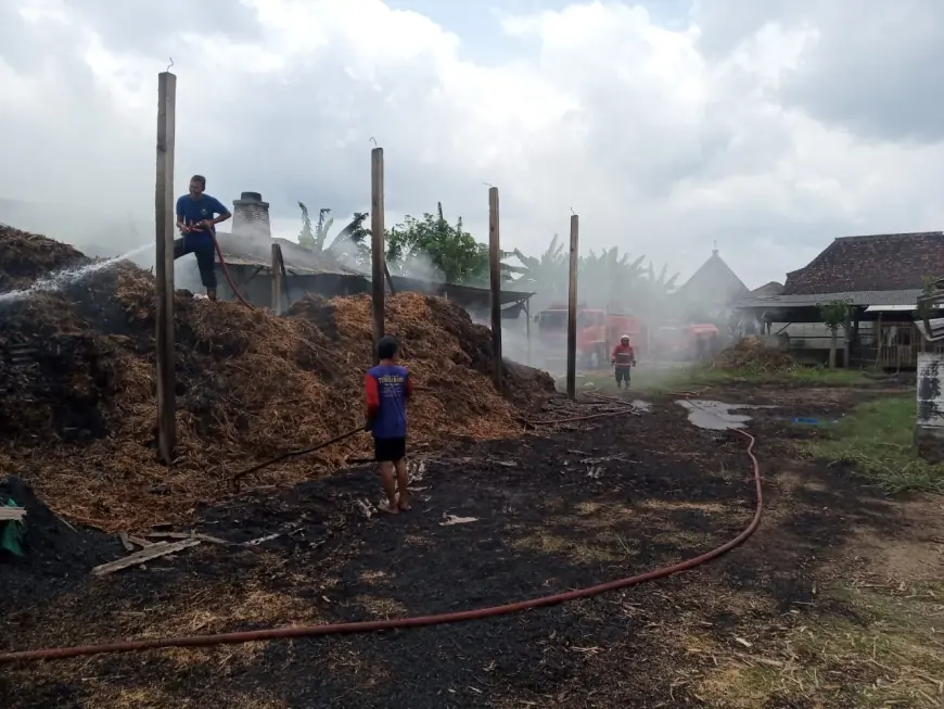 Tempat Produksi Gula Tebu Tradisional di Tulungagung Terbakar, Diduga akibat Api Sampah Merembet