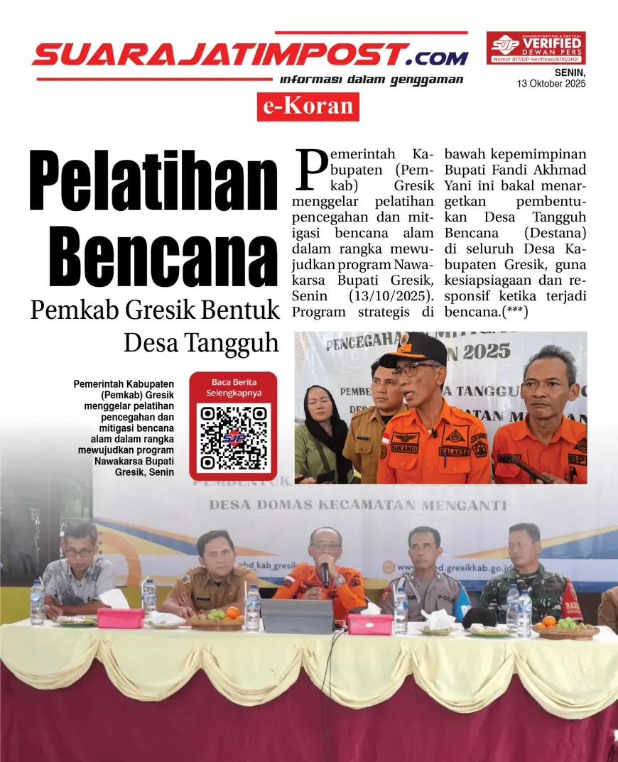 eKoran, Edisi Senin, 13 Oktober 2025