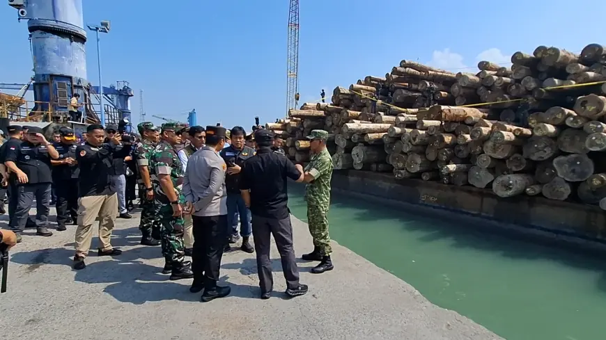 Satgas PKH Garuda Sita 4.610 Kubik Kayu Ilegal Asal Mentawai ke Gresik
