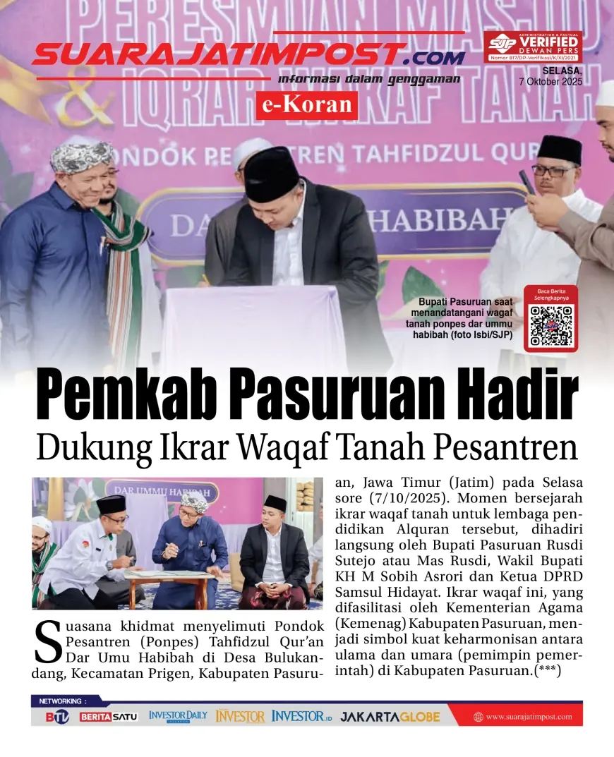 eKoran, Edisi Selasa, 07 Oktober 2025