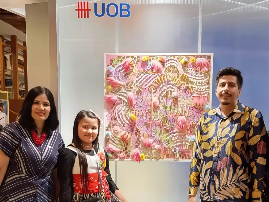 Bawakan Karya Bahan Daur Ulang, Nadine Fave Tampil Sebagai Finalis di 15th UOB Painting of The Year 2025