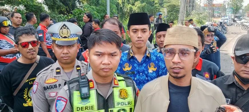 Satlantas Polres Pasuruan Touring Keselamatan di Jalur Rawan Kecelakaan Doakan Para Pengendara