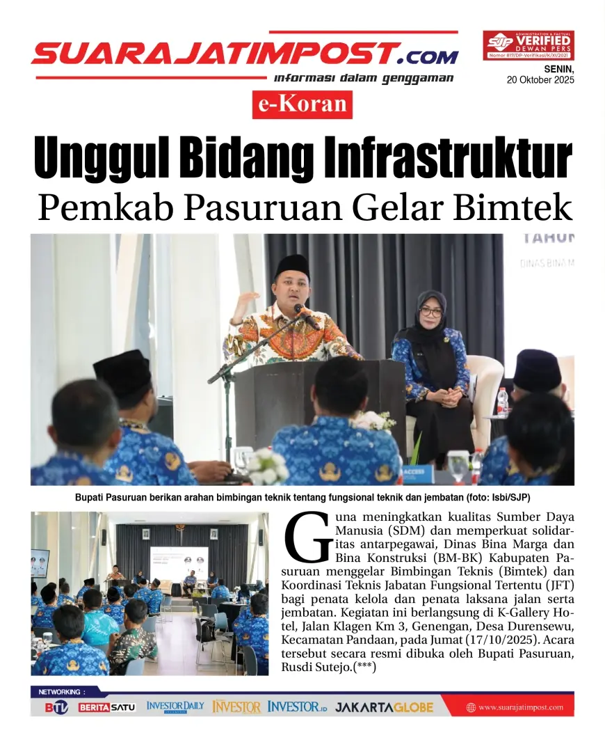 eKoran, Edisi Senin, 20 Oktober 2025