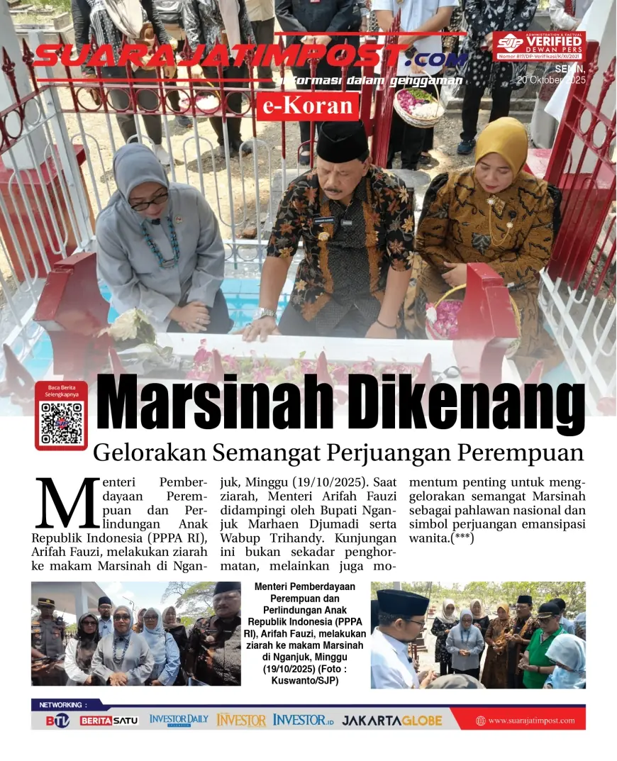 eKoran, Edisi Senin, 20 Oktober 2025