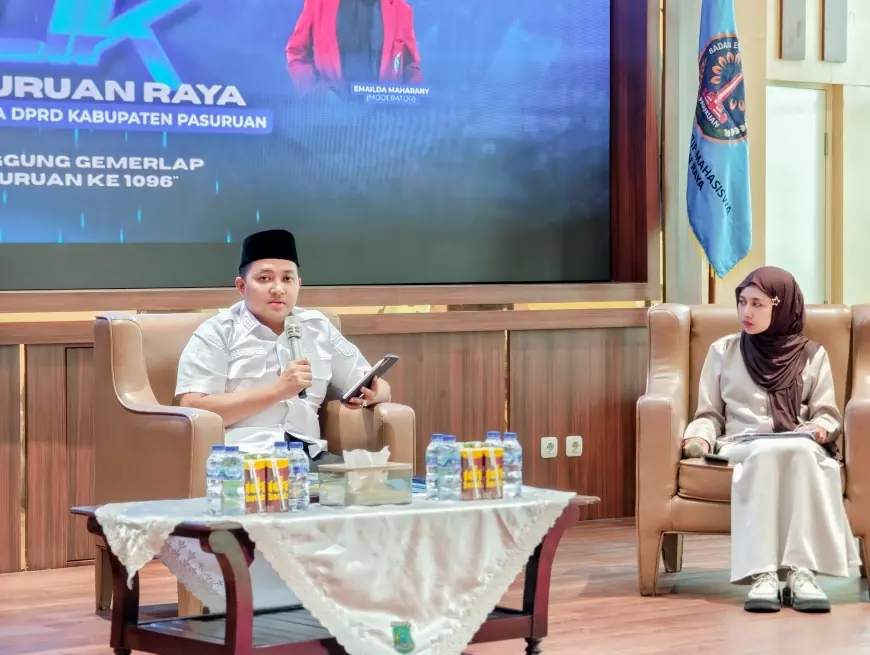 Berdialog Bersama BEM Pasuruan Raya, Bupati Pasuruan Ajak Mahasiswa Berkontribusi dalam Pembangunan Daerah