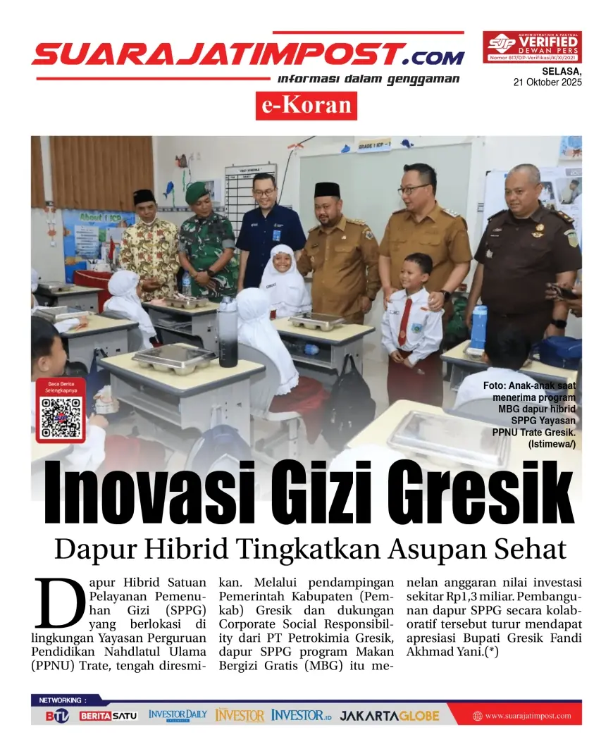 eKoran, Edisi Selasa, 21 Oktober 2025