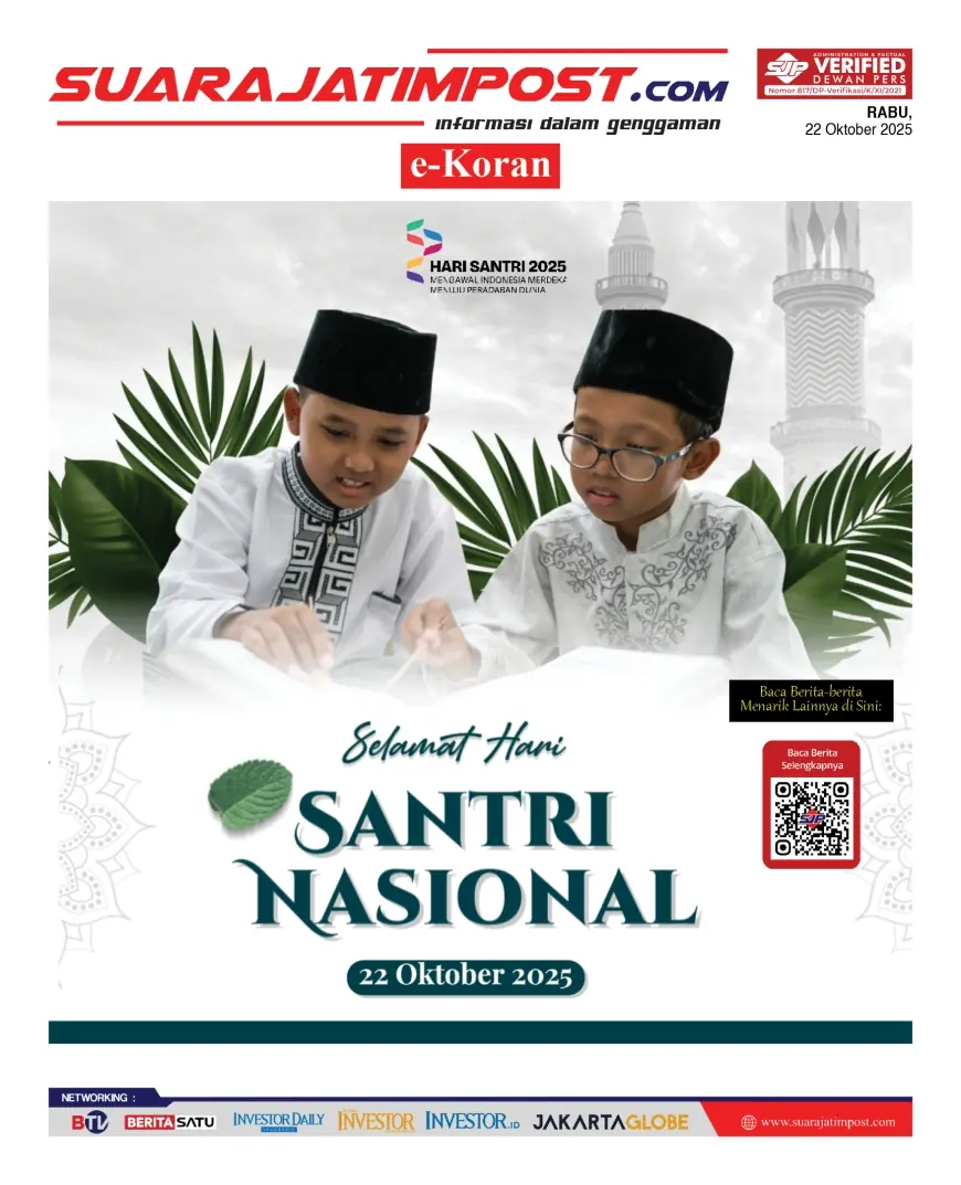eKoran, Edisi Rabu, 22 Oktober 2025
